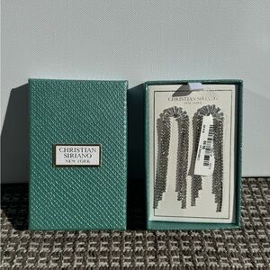 Christian Siriano diamond earrings